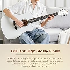 Vangoa Guitare Acoustique 4/4 Guitare Folk Country Pan coupé 41 Pouces pour Adulte Débutants Intermédiaire avec Guitare… - Les Beatles, Paul McCartney, John Lennon, RIngo Starr, George Harrison Vangoa Guitare Acoustique 4/4 Guitare Folk Country Pan coupé 41 Pouces pour Adulte Débutants Intermédiaire avec Guitare… – Image 2