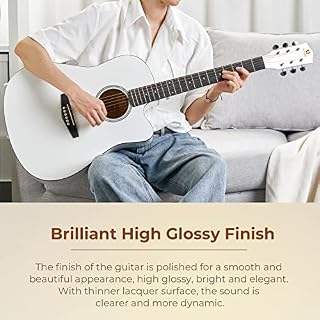 Vangoa Guitare Acoustique 4/4 Guitare Folk Country Pan coupé 41 Pouces pour Adulte Débutants Intermédiaire avec Guitare… - Les Beatles, Paul McCartney, John Lennon, RIngo Starr, George Harrison Vangoa Guitare Acoustique 4/4 Guitare Folk Country Pan coupé 41 Pouces pour Adulte Débutants Intermédiaire avec Guitare… – Image 2