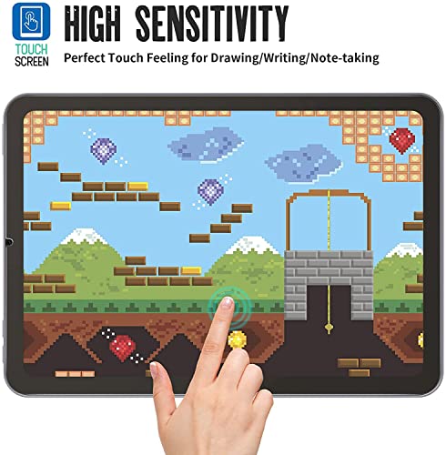 Image of Mizi (2 Pack Paper-Like Matte Screen Protector for iPad Mini 6 8.3 inch 2021, Anti Glare High Sensitivity Film for Gaming, Sketching, Drawing and Writing - Compatible with Apple Pencil