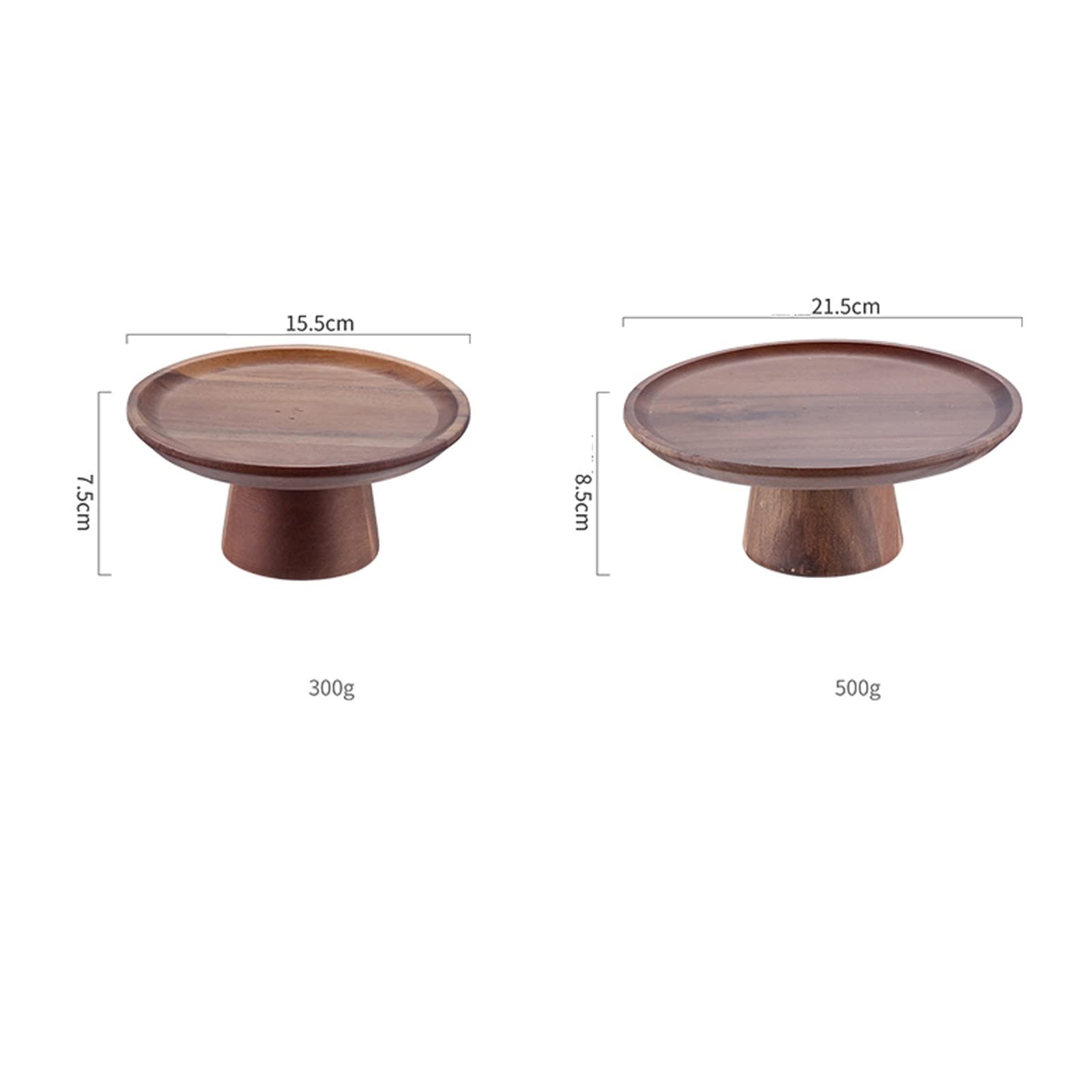 SUNESA Présentoir à Gâteau Plateau à gâteaux Haut Plateau en Bois décorations Mariage Dessert Table présentoir Maison Fruits Dessert Assiette Stand de Gâteaux (Size : L)