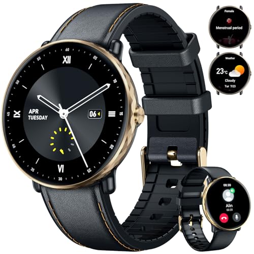 Reloj Inteligente Mujer Smartwatch con Llamada: 1.43'' AMOLED Digital Smart Watch con Bluetooth IP68 Impermeable Pulsómetro/Monitor de Sueño 100+ Deportivos Pulsera Actividad para iPhone Android iOS