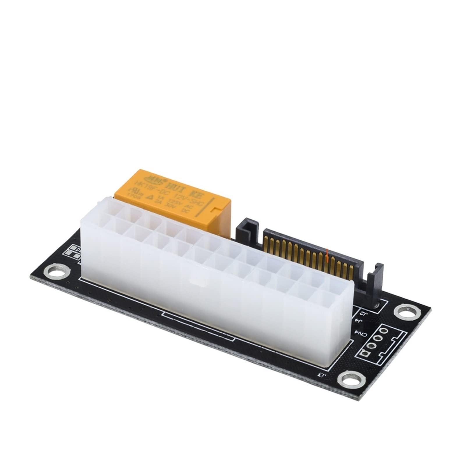 Adaptateur synchrone 24 broches Add2psu noir pour coupler deux blocs d'alimentation PC - 8