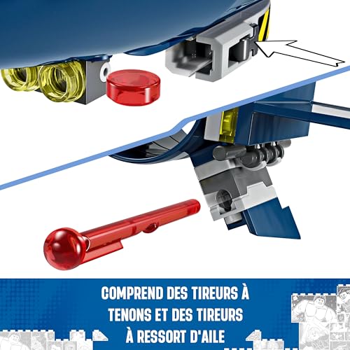 LEGO | Marvel Le X-Jet des X-Men, Jouet Avion, Construction de Chasseur avec Minifigurines de Super-Héros : Wolverine, Magneto, Cyclope et Rogue, Cadeau pour Garçons et Filles dès 8 Ans 76281