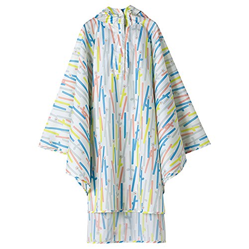 ワールドパーティー(Wpc.) ポンチョ レインウェア レインコート 収納袋付き はっ水 防水 レディース R-1093 ラスティックフラワー