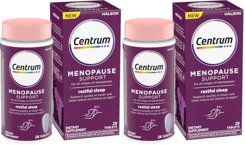 Centrum Restful Sleep Menopause Support Tablets, Supplement with Clinically Studied DailyZz and geniVida, 28 Count (Pack of 2) - image 1