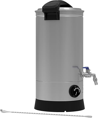 KIMORE Derretidor de cera para hacer velas, capacidad de 8.5 cuartos de galón, control preciso de temperatura, boquilla fácil de verter, gran volumen