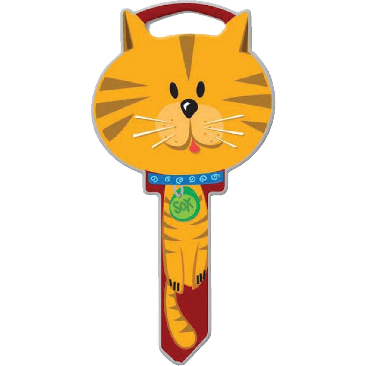 Lucky Line Cat Design Decorative House Key, KW11 Pack of 5