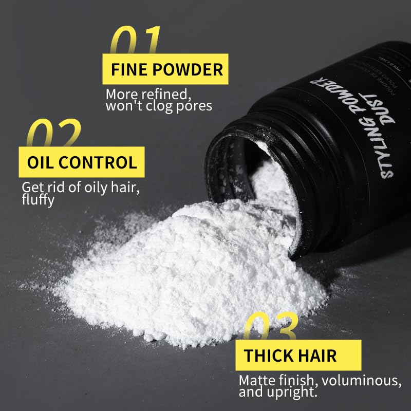 Hair Styling Powder, Volumizing Texture Powder for Matte Finish & Hair Volume