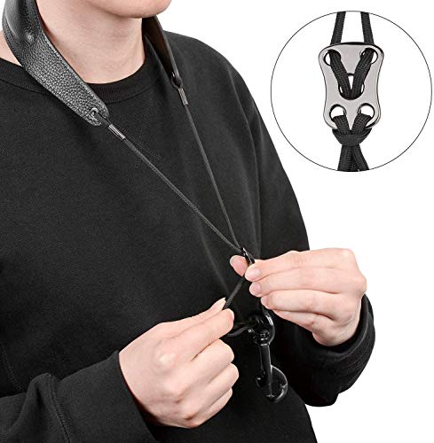 BestSounds-Premium-Saxophone-Strap-Genuine-Leather-Sax-Neck-Strap-with-Soft-Thick-Pad-for-Soprano-Tenor-Alto-Sax-and-Clarinets-Oboes-Black