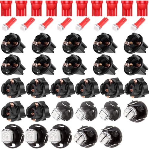 LBRST 10 x T10 6-3020-SMD Red 168 Instrument Lights 10 x T10 168 Twist Lock Socket 8 x T5 1-5050-SMD Red 74 73 2721 Instrument Lights 8 x T5 74 73 2721 Twist Lock Socket