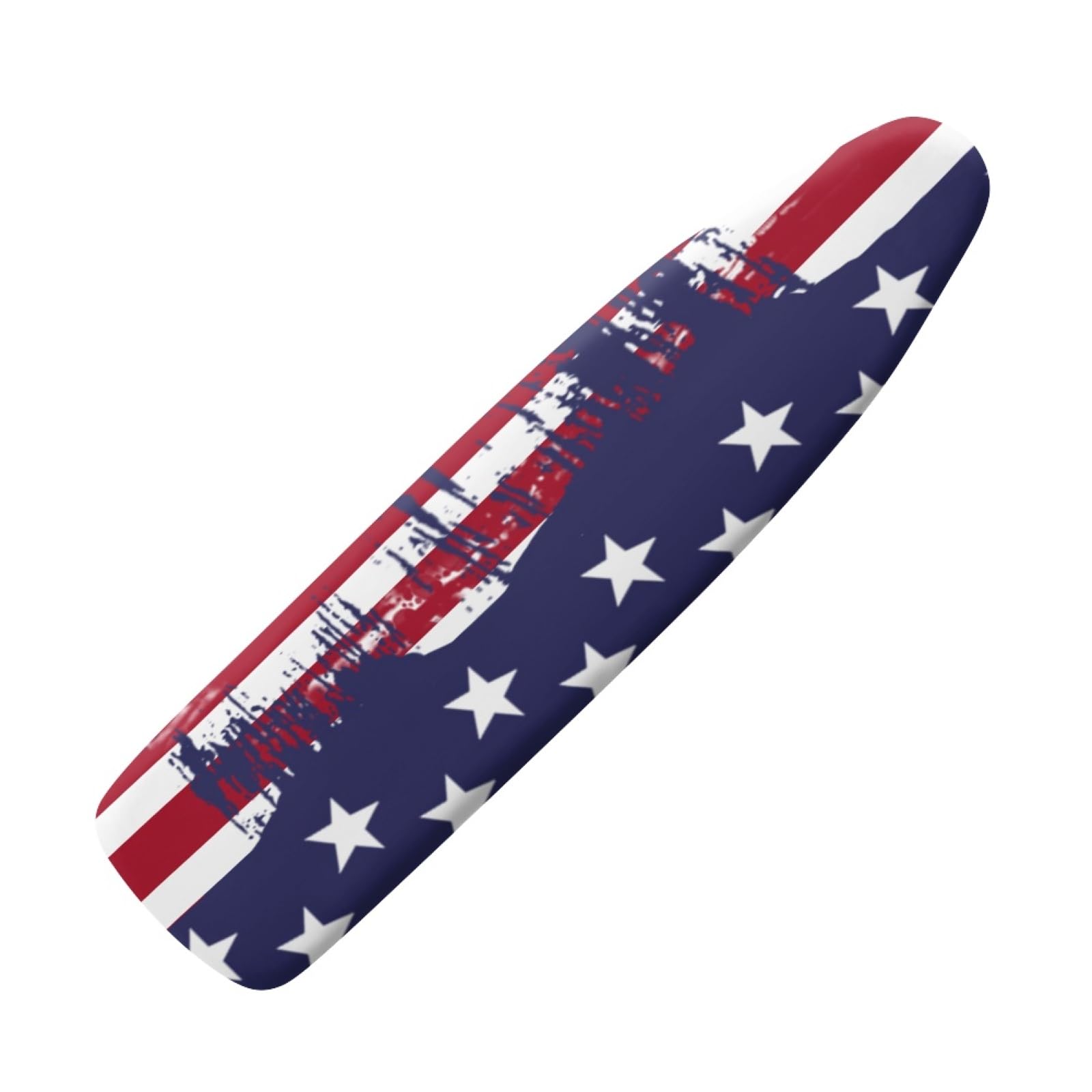 Wanyint US Flag Print Ironing Board Cover Scorch Resistant Padding,Black White Iron Pad Covers Standard Boards with Hook and Loop Fastener Strap