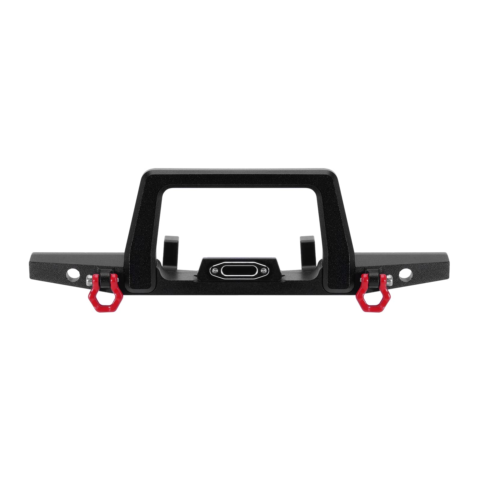 INJORA Front Bumper with Tow Hook CNC Aluminum for TRX4M Defender Upgrade 1/18 RC Crawler
