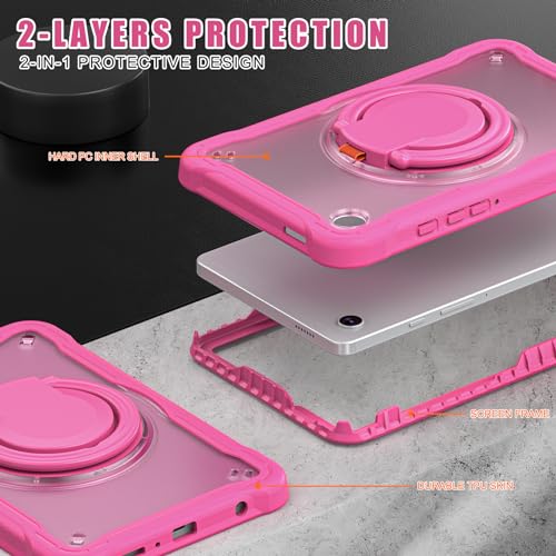 Coque Samsung Galaxy Tab A9 8.7 pouces 2023 protection écran rose