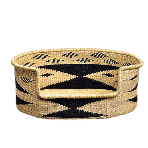 Dog Bed with 3 IN Thick Mattress - Woven Dog Bed...