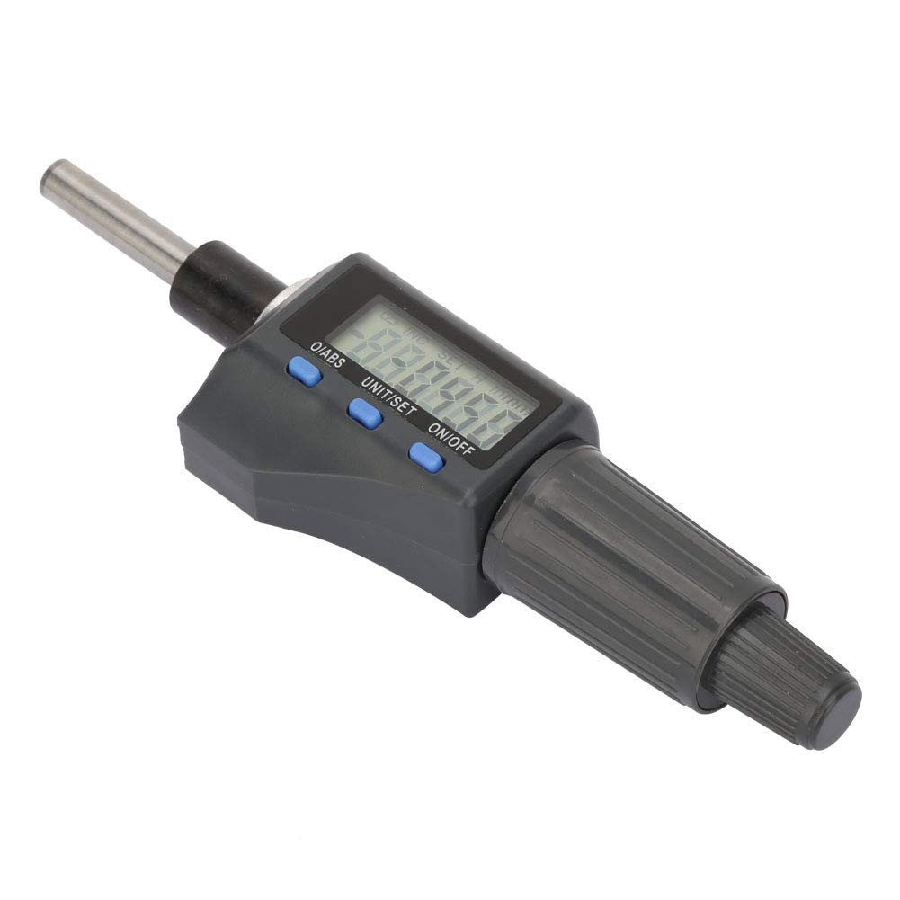 Tête de Mesure de Micromètre Numérique, Tête de Micromètre Numérique 0,001 Mm, Tête de Micromètre électronique 0-25 Mm Unité de Support de dé à Coudre à Cliquet, Têtes de