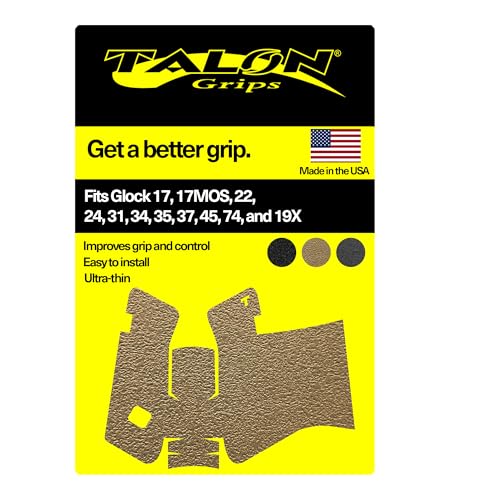 TALON Grips Adhesive Pistol Grip CompatibleTalon Grips for Glock 45 and 17 Gen5 MOS (Medium Backstrap Rubber Moss)