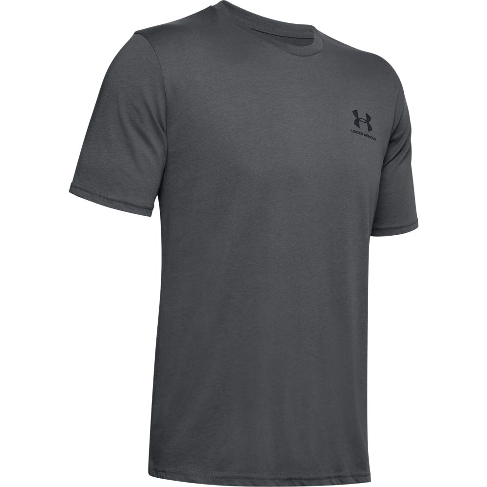 Under Armour Men's Sportstyle Left Chest Logo Short-Sleeve T-Shirt X-Large Pitch Gray (012)/Black