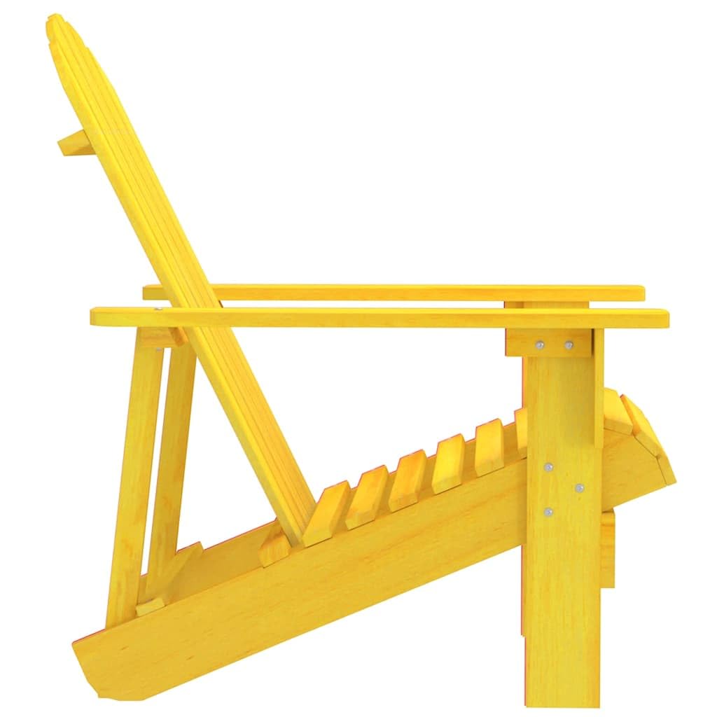 Solivagant Sedia Giardino Adirondack in Legno Massello di Abete Gialla,Giallo,8.15kg