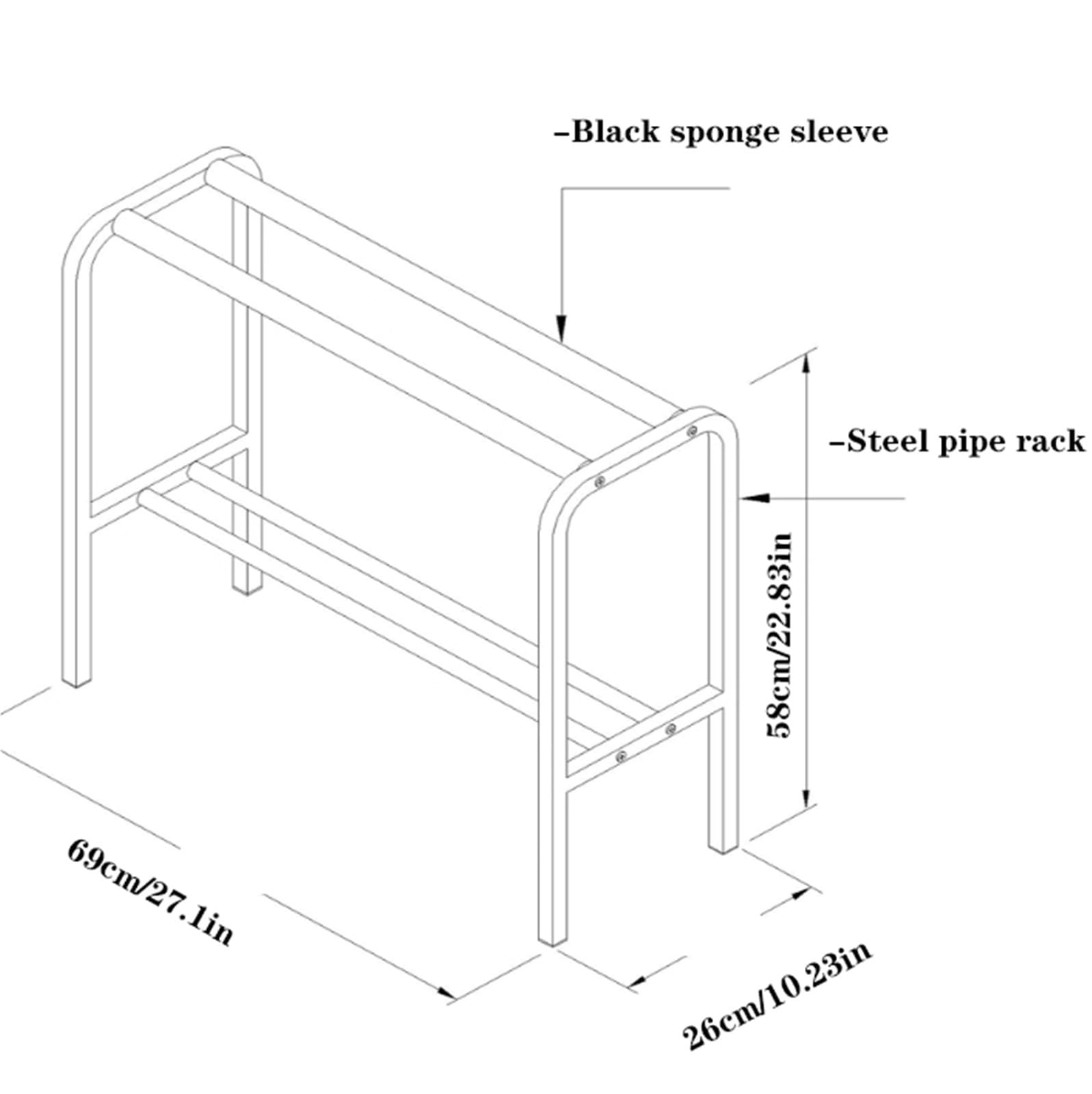 Heavy Du Metal Racchetta da tennis Sto Rack autoportante nizer espositore per ideale per casa e palestra, soluzione salvaspazio