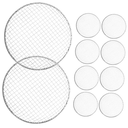 Gatuida 10piezas Barbacoa De Malla Para Parrilla Rejilla De Alambre Para Cocinar Herramienta De Picnic Para Camping Parrilla Portátil Escenario De Barbacoa Al Aire