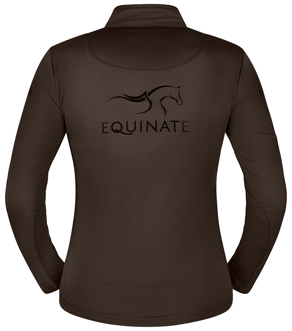 Equinate Damen Funktionsshirt Glide - leichtes Langarmshirt für Reitsport und Training - atmungsaktiv elastisch und angenehm weich auf der Haut