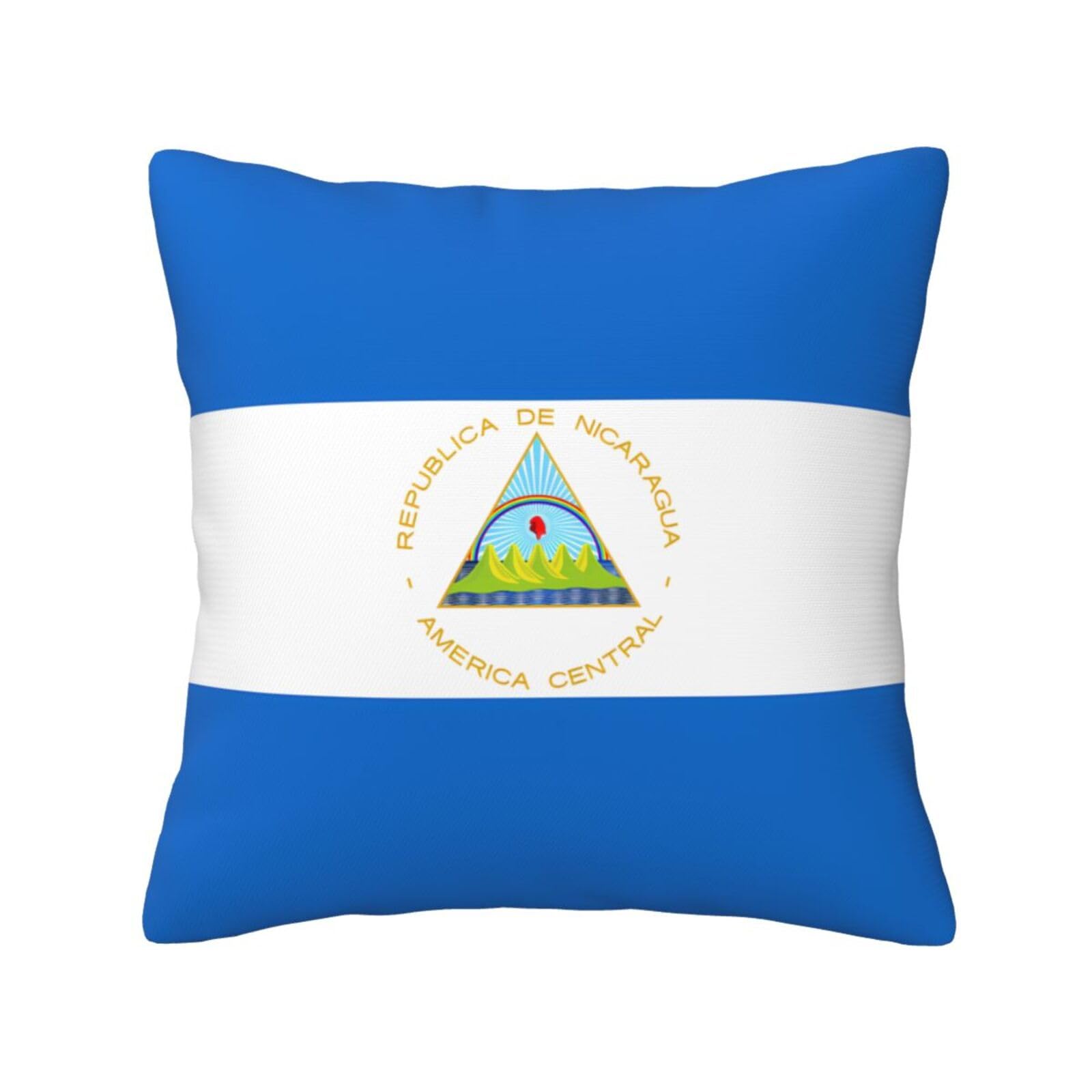 SXZVVBN Flag of NicaraguaDecorative Square Sofa Cushion Covers