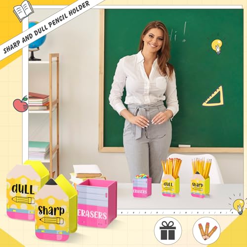 Image of DoubleFill 3 Pcs Sharp Dull Pencil Holder,Cute Circle