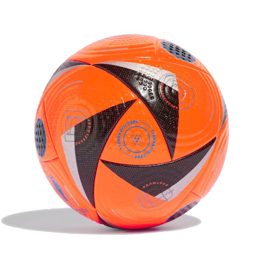 adidasEuro 24 Pro Match Ball - Crafted with High-End Materials, Precision and Accuracy, Celebrating The European Championship, Winter Ball Available (5, Solar Orange)