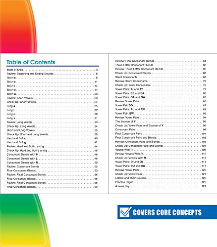 Spectrum Phonics Grade 2 Workbook, Blends, Consonants, Vowel Sounds and Pairs, Letters, Words, and Sentence Writing Practice, Classroom or Homeschool Curriculum - image 3