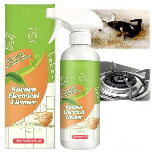 Fly Cleanse Multi-Purpose Kitchen & Appliance Cleaner Spray Natural Formula Heavy Duty Grease Remover & Oil Stain Remover for Oven Air Fryer Microwave Stove Range Hood and All Bathroom Surfaces 120ml