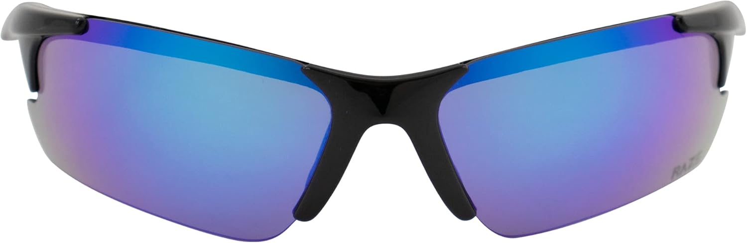 Raze Eyewear Peak Motorcycle & Sports Frameless Sunglasses Black w/Smoke Lenses