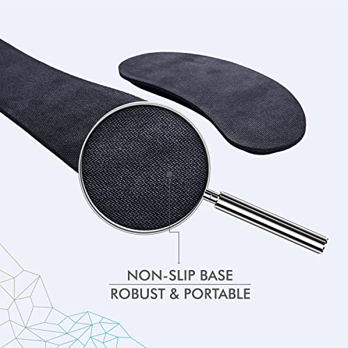 Zibly Wrist Rest Keyboard And Mouse Set - Anti-Skid Non Slip Ergonomic Wrist Cushion Support Pad - Easy Typing,Pain Relief - Premium Memory Foam For Work From Home Gaming Computer Laptop (Black) #TOP6