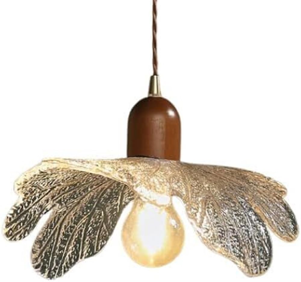 Lámpara de araña de cristal vintage E27 para comedor y cafetería
