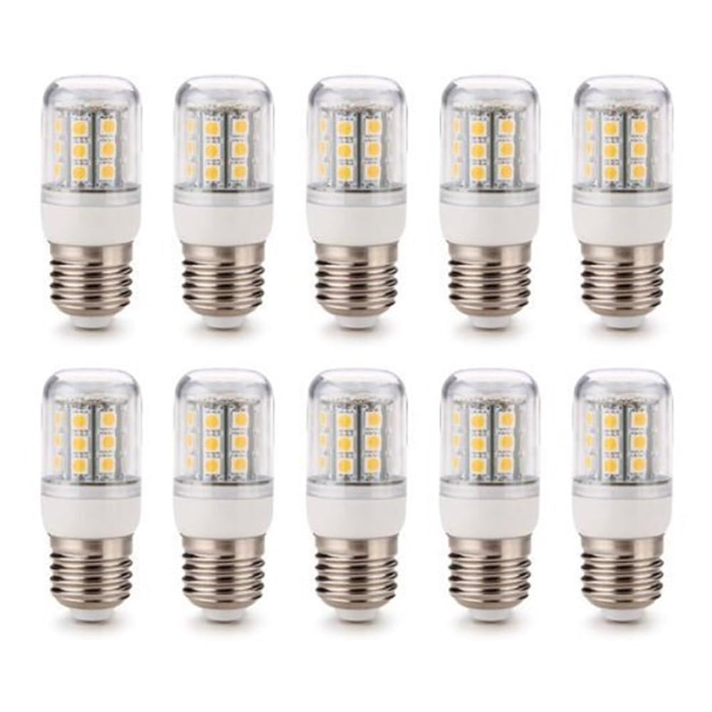 NXCVBNKZJ KJXP Lighting, Pack of 10, LED Corn Bulbs AC220V E27 4W 5050SMD-30LEDs LED Spot Light(White)