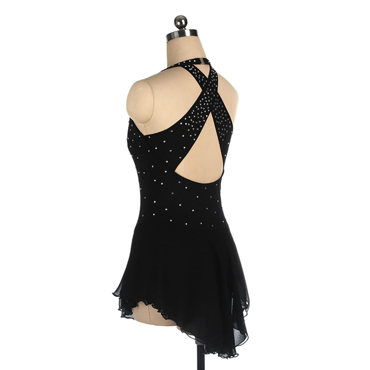 Vestito da ragazza per pattinaggio artistico, per l'inverno, per lo sport, per il pattinaggio, per ragazze
