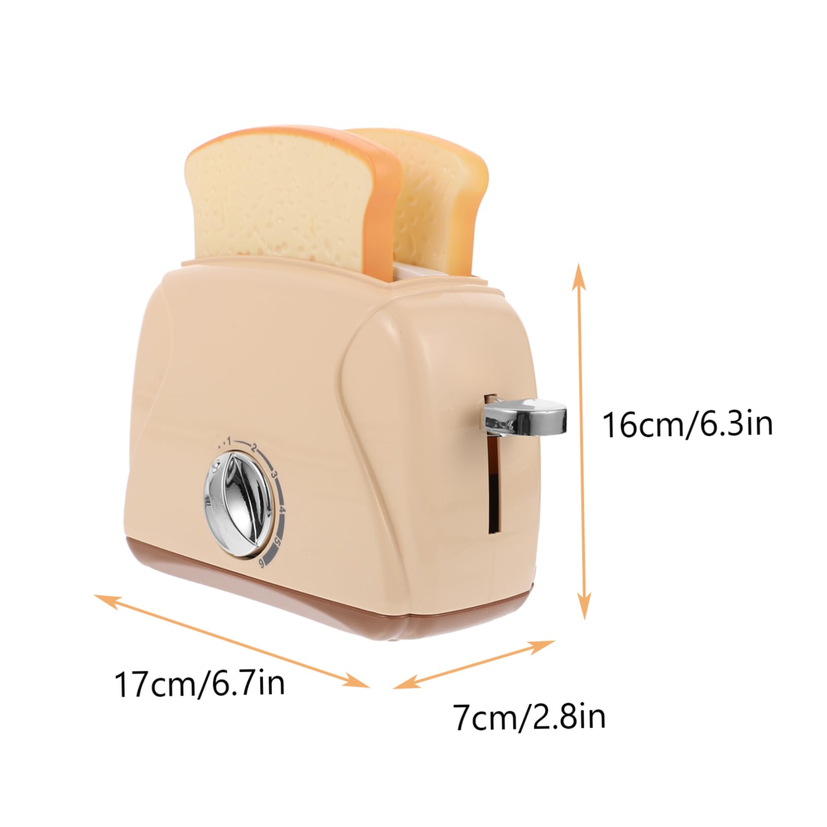 KICHOUSE 1Pc Desktop Toaster Machine Ornament Adorable Play House for Safe Bread Machine Plaything with Unique Lighting and Sound Design