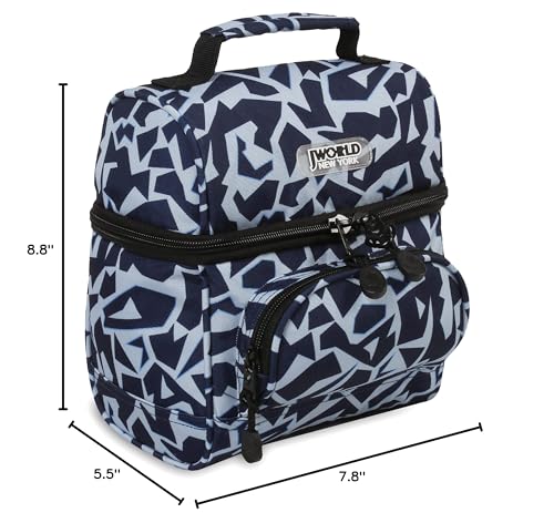 Image of J World Corey Kids Lunch Bag. Insulated Lunch-Box for Boys Girls, Crush