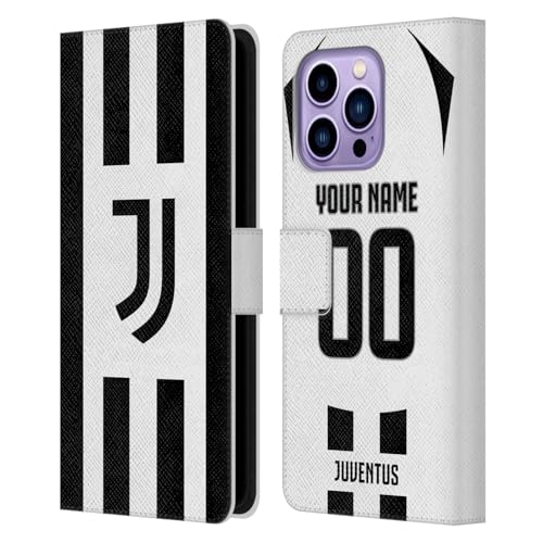 Coque Juventus iPhone 14 Pro Max en cuir personnalisable Head Case Designs