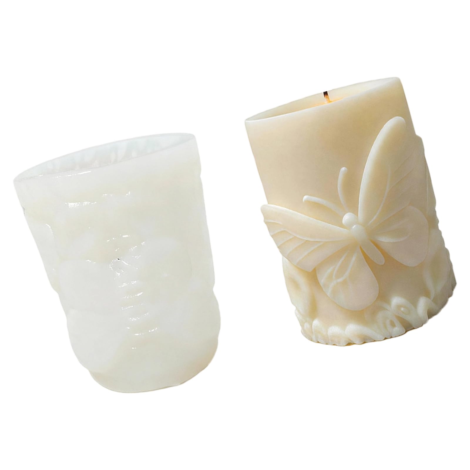 COOLHOOD Carving Silicone Molds Cylindrical Silicone Molds for and Soap Chocolate Making Epoxy Resin Cylindrical Cast