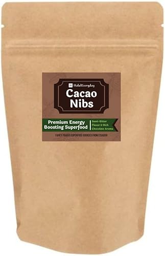 Plumas de cacao crudo de Ecuador - 100% puras, crudas y totalmente naturales. Sin OMG, sin gluten, veganas, 5 libras