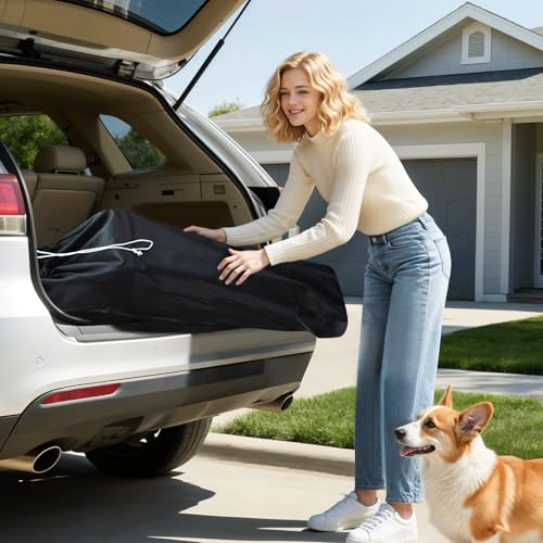 Image of Magshion Compact Fold Pet Travel Stroller for Small Dogs Cats, Leopard