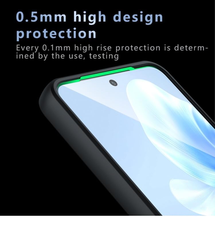 Image of REALCASE Back Cover Case for Vivo T3 5G / Vivo Y200e 5G | Slim Fit Hard PC Back & Soft TPU Bumper | Protective Shockproof Scratch Resistant Case for Vivo T3 5G / Vivo Y200e 5G (Black+Clear)