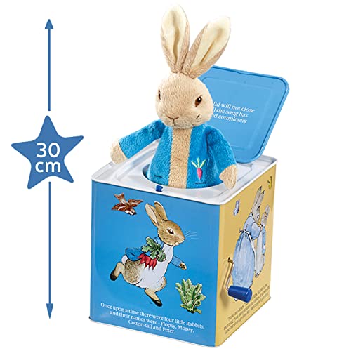 Rainbow Designs Peter Rabbit („Peter Hase“) Jack In The Box - Traditionelles Spielzeug für Babys und Kleinkinder, dekorativer Jack In The Box für das Kinderzimmer des Babys