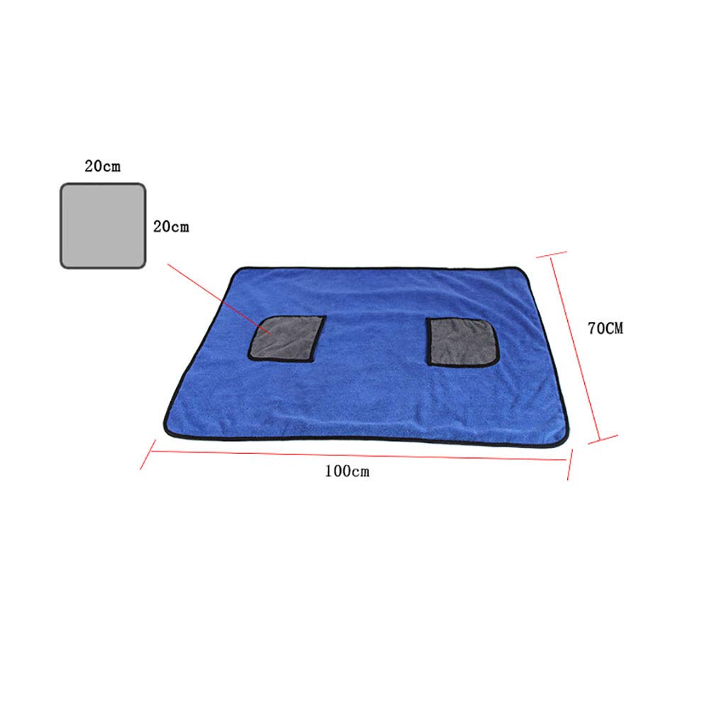 Serviette de Bain pour Chien Chat Peignoir, Serviettes Super Absorbantes pour Animaux en Micofibre pour Chiens