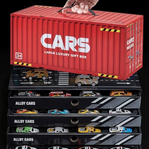 Image of 48PCS Die Cast Pull Back Cars,Metal Toy Cars,Bulk,Unisex,Non-Riding Toy Vehicle,Ideal for Boosting Vocabulary,Coordination,and Imagination,Safety Test Approved,Multi Color