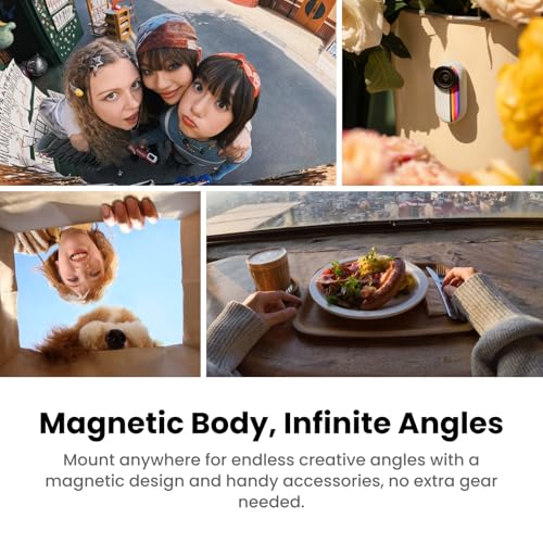 Image of Insta360 GO 3S Retro Bundle Special Edition 64GB Red - Small 4K Vlogging Camera, Hands-Free POV Cam, Retro Filters, 4K30fps, Extra Bttery, Lightweight Wearable Vlog Camera for Street & Daily Shots