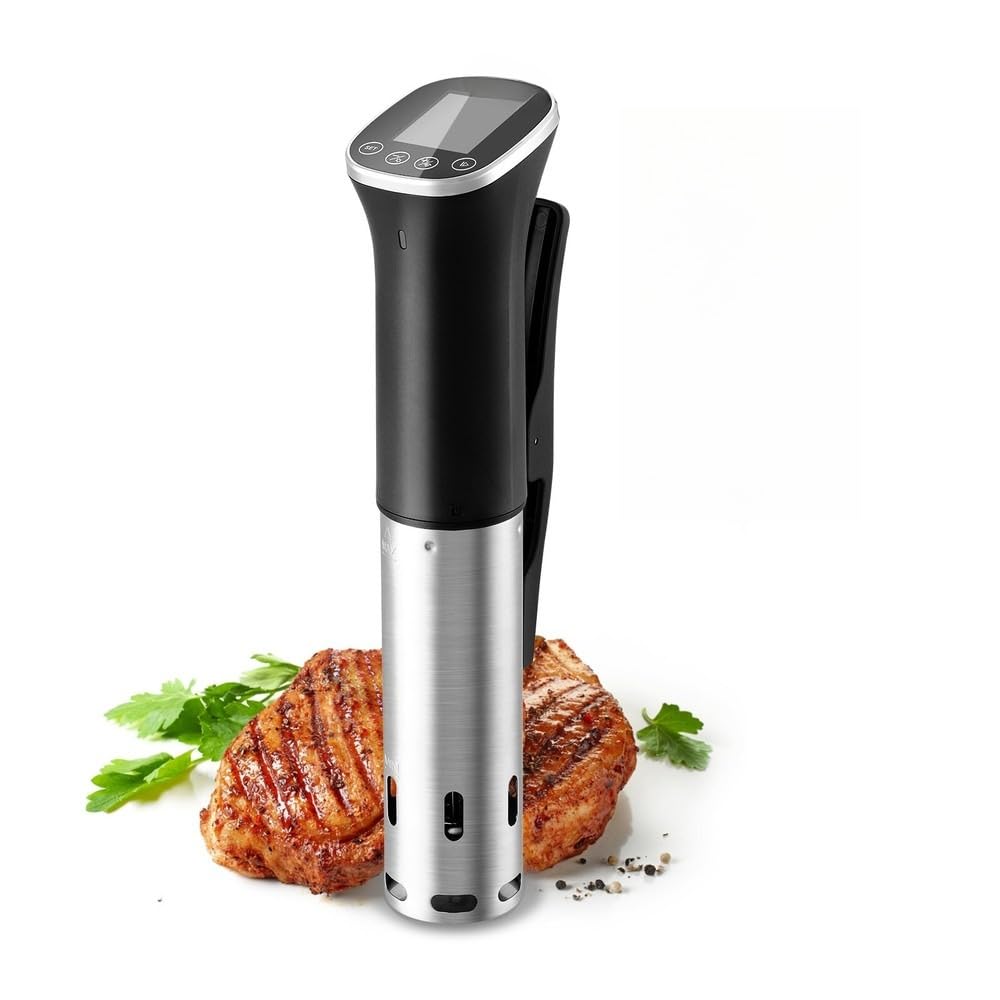 ISV-300W Sous Vide Precision Cooker - WiFi App Control IPX7 Waterproof 0-90 C Temperature Range 1000W Slow Cooking