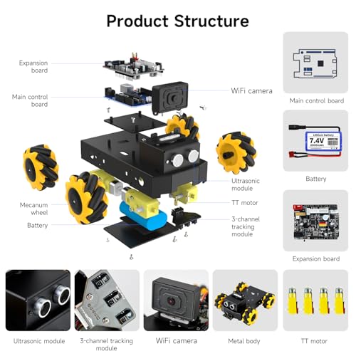 Caméra et bluetooth kit robot pour créer des circuits à la maison - 4