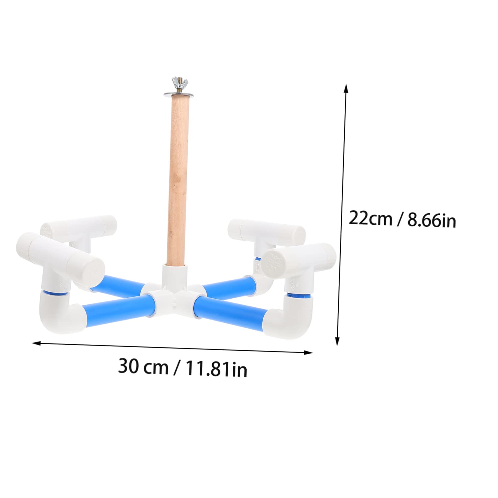 Mikikit 1Pc Interactive Bird Swing Merry Go Hanging Cage Accessory for Parrots Budgies Cockatiels Reduces Keeps Birds Happy and Engaged