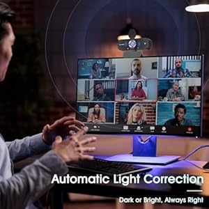 TRAUSI-1080P2K-HD-Webcam-with-Microphone-Noise-Cancellation-Privacy-Cover-Wide-Angle-Lens-Auto-Light-Correction-Plug-Play-USB-Webcam-for-Laptop-Desktop-PC-Mac-Zoom-Skype-Streaming